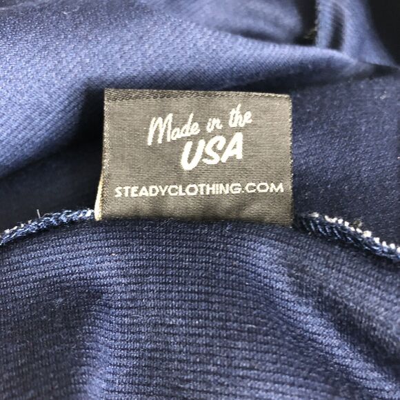 Rock Steady Dress Womens Small Blue Rockabilly Retro Pin Up Swiss Dot Nautical - Picture 4 of 14